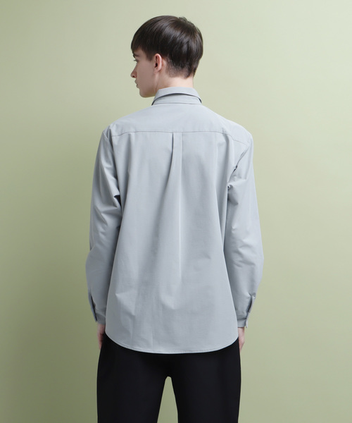 EMMA CLOTHES（エマクローズ）の「高密度レギュラーカラーワイドシャツ（シャツ/ブラウス・メンズ・ライトブルー/ネイビー/グレー/ライトグリーン/ライトベージュ・M/L）」の18枚目の写真