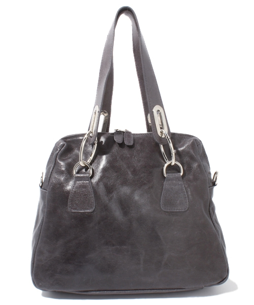 SOFFITTO(ソフィット)の「Soffitto / レザーバッグ(ショルダーバッグ・レディース・ブラック/グレー・FREE)」の2枚目の写真