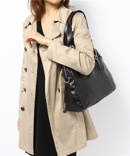 SOFFITTO(ソフィット)の「Soffitto / レザーバッグ(ショルダーバッグ・レディース・ブラック/グレー・FREE)」の10枚目の写真