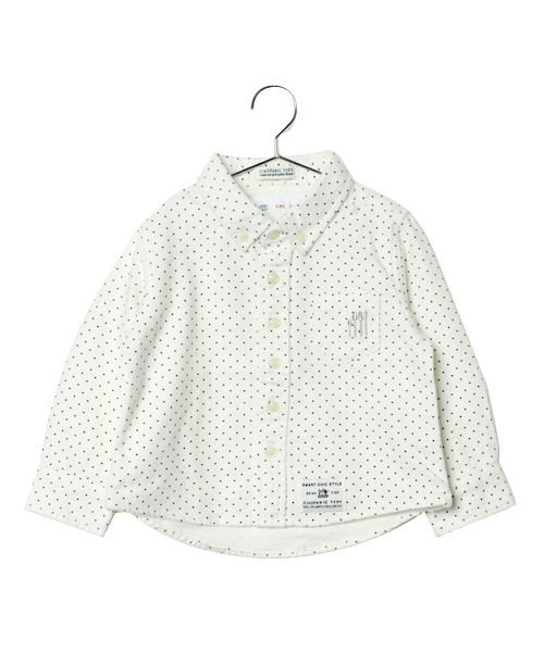 CIAOPANIC TYPY（チャオパニックティピー）の「KID'S フランネルボタンダウンシャツ（シャツ/ブラウス・キッズ・ホワイト/マスタード/ネイビー/ワインレッド/ブラック/その他18/その他20/レッド/ブルー/グリーン・85/105/145/125）」の2枚目の写真