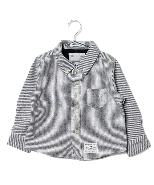 CIAOPANIC TYPY（チャオパニックティピー）の「KID'S フランネルボタンダウンシャツ（シャツ/ブラウス・キッズ・ホワイト/マスタード/ネイビー/ワインレッド/ブラック/その他18/その他20/レッド/ブルー/グリーン・85/105/145/125）」の9枚目の写真