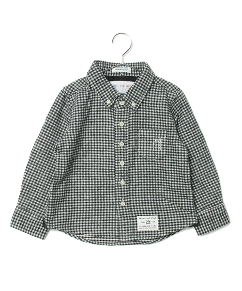 CIAOPANIC TYPY（チャオパニックティピー）の「KID'S フランネルボタンダウンシャツ（シャツ/ブラウス・キッズ・ホワイト/マスタード/ネイビー/ワインレッド/ブラック/その他18/その他20/レッド/ブルー/グリーン・85/105/145/125）」の10枚目の写真