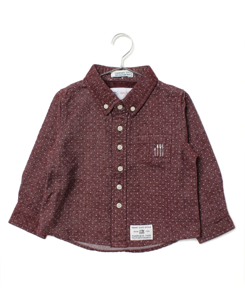 CIAOPANIC TYPY（チャオパニックティピー）の「KID'S フランネルボタンダウンシャツ（シャツ/ブラウス・キッズ・ホワイト/マスタード/ネイビー/ワインレッド/ブラック/その他18/その他20/レッド/ブルー/グリーン・85/105/145/125）」の8枚目の写真