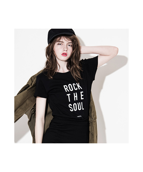 KLON（クローン）の「UNGER by KLON ROCK THE SOUL (WOMENS WHITE)（Tシャツ/カットソー・レディース・ホワイト・M/L）」の2枚目の写真