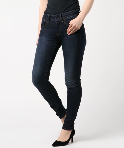 G-STAR(ジースター)の「Lynn Mid Waist Skinny Jeans(デニムパンツ・レディース・インディゴブルー・24/30/25/30/26/30/28/28/24/28/25/28/26/28/27/28)」の8枚目の写真