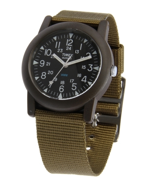 BEAUTY&YOUTH UNITED ARROWS(ビューティーアンドユースユナイテッドアローズ)の「<TIMEX> CAMPER/時計(アナログ腕時計・メンズ・ブラック/オリーブ・ONESIZE)」の1枚目の写真
