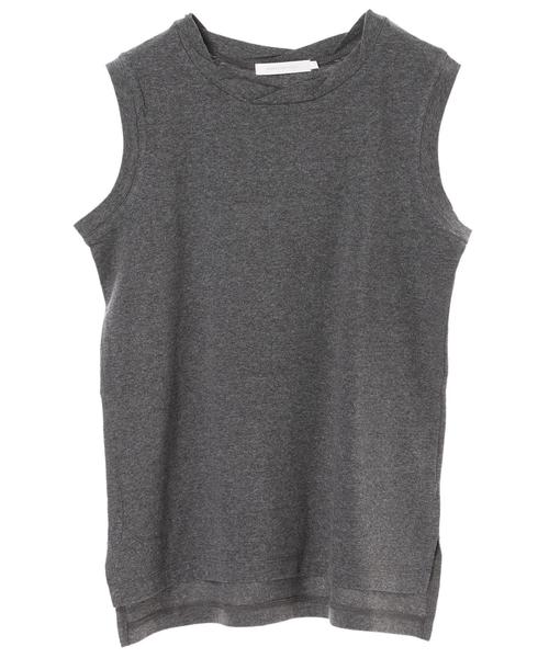 AMERICAN HOLIC（アメリカンホリック）の「衿ねじりノースリーブプルオーバー（Tシャツ/カットソー・レディース・オフホワイト/モカ/その他7/ホワイト系その他/グレー系その他2・M/L）」の8枚目の写真