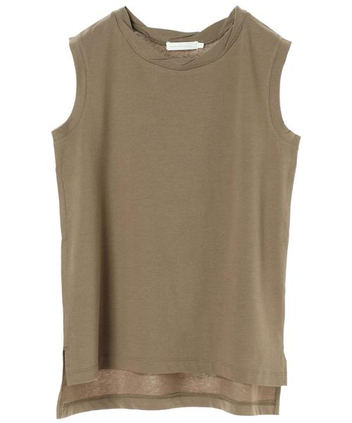 AMERICAN HOLIC（アメリカンホリック）の「衿ねじりノースリーブプルオーバー（Tシャツ/カットソー・レディース・オフホワイト/モカ/その他7/ホワイト系その他/グレー系その他2・M/L）」の9枚目の写真