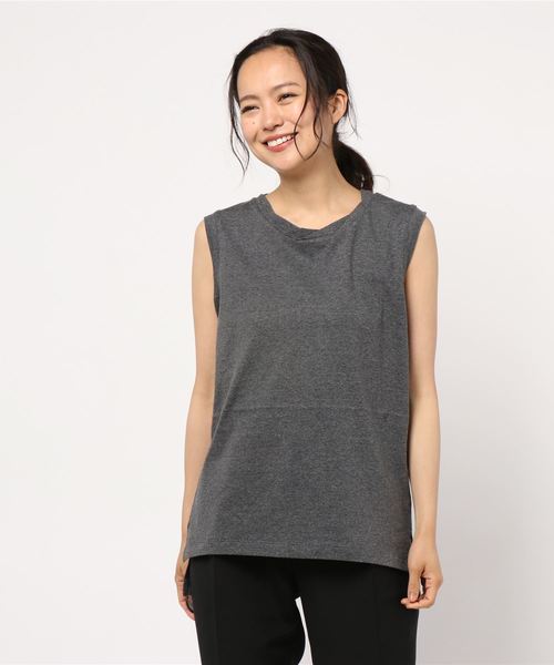 AMERICAN HOLIC（アメリカンホリック）の「衿ねじりノースリーブプルオーバー（Tシャツ/カットソー・レディース・オフホワイト/モカ/その他7/ホワイト系その他/グレー系その他2・M/L）」の22枚目の写真