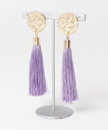 【Caramel late】ゴールド×タッセルピアス