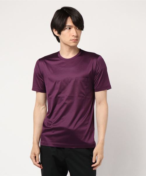 EDIFICE(エディフィス)の「CITA / チータ クルーネック ポケット Tシャツ(Tシャツ/カットソー・メンズ・ホワイト/ブラック/グレー/ボルドー/ネイビー・44/46/48/50)」の5枚目の写真