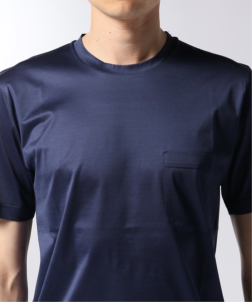 EDIFICE(エディフィス)の「CITA / チータ クルーネック ポケット Tシャツ(Tシャツ/カットソー・メンズ・ホワイト/ブラック/グレー/ボルドー/ネイビー・44/46/48/50)」の16枚目の写真