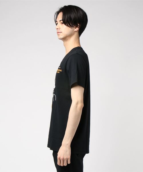 StarLean（スターリアン）の「【StaR★Leone】×【BRICK TOWN】コラボ　BABY Tee 「SMOKE」（Tシャツ/カットソー・メンズ・ブラック/ネイビー・1/3/2）」の4枚目の写真