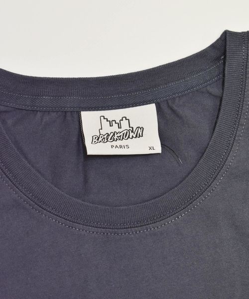 StarLean（スターリアン）の「【StaR★Leone】×【BRICK TOWN】コラボ　BABY Tee 「SMOKE」（Tシャツ/カットソー・メンズ・ブラック/ネイビー・1/3/2）」の6枚目の写真