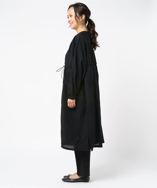 STYLEBLOCK（スタイルブロック）の「ガーゼファイユドロストガウンコート（その他アウター・レディース・ブラック/カーキ/ピンク/ベージュ/ブラウン・M）」の7枚目の写真