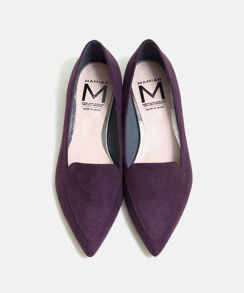 MAMIAN(マミアン)の「甲深デザイン フラットシューズ(バレエシューズ・レディース・ブラック/グレイッシュベージュ/ダークパープル/ブラック系その他/アイボリー/ブラック系その他2/ブラック系その他3/ブラック系その他4/モカ/ライトベージュ/ブラック系その他5/グレー系その他/レオパード/シルバー・22.5cm/23.0cm/23.5cm/24.0cm/24.5cm/25.0cm)」の12枚目の写真