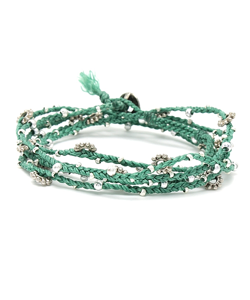 bpr BEAMS(ビーピーアール ビームス )の「WAKAMI / ロングブレス(ブレスレット・メンズ・グレー/ブラック/ベージュ/ライトブラウン/ダークブラウン/レッド/グリーン・ONE SIZE)」の6枚目の写真