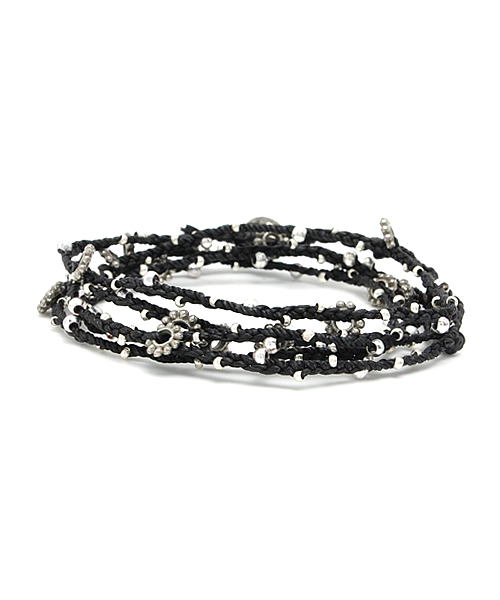 bpr BEAMS(ビーピーアール ビームス )の「WAKAMI / ロングブレス(ブレスレット・メンズ・グレー/ブラック/ベージュ/ライトブラウン/ダークブラウン/レッド/グリーン・ONE SIZE)」の2枚目の写真