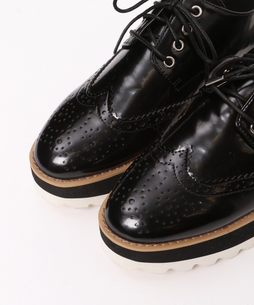 PAGEBOY(ページボーイ)の「厚底レースアップ/オックスフォードシューズ(その他シューズ・レディース・チャコールグレー/ブラック・MEDIUM/LARGE)」の11枚目の写真