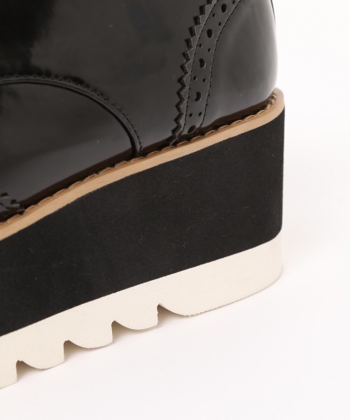 PAGEBOY(ページボーイ)の「厚底レースアップ/オックスフォードシューズ(その他シューズ・レディース・チャコールグレー/ブラック・MEDIUM/LARGE)」の14枚目の写真