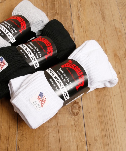 Railroad Sock(レイルロードソック)の「RE PRODUCT COLLECTION / RAILROAD SOCK レールロードソックス 靴下 3足セット(ソックス/靴下)」 - WEAR Railroad Sock(レイルロードソック)の「RE PRODUCT COLLECTION / RAILROAD SOCK レールロードソックス 靴下 3足セット(ソックス/靴下)」 - WEAR