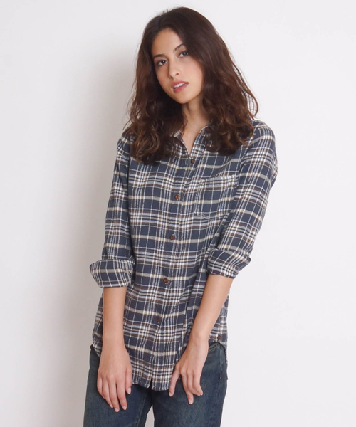 goa（ゴア）の「ｹﾐｶﾙﾊﾞｲｵ加工 ﾈﾙﾁｪｯｸｶｼｭｰｸｰﾙｼｬﾂ（シャツ/ブラウス・レディース・A/B/C/D/E/F/G/H・FREE）」の4枚目の写真