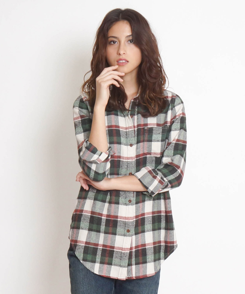 goa（ゴア）の「ｹﾐｶﾙﾊﾞｲｵ加工 ﾈﾙﾁｪｯｸｶｼｭｰｸｰﾙｼｬﾂ（シャツ/ブラウス・レディース・A/B/C/D/E/F/G/H・FREE）」の8枚目の写真