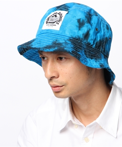 MILKCRATE（ミルクレイト）の「ELECTRIC TIE DYE BUCKET HATS（ハット・メンズ・オレンジ/ブルー・ONE SIZE）」の4枚目の写真