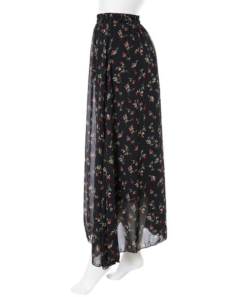 fifth（フィフス）の「小花柄シャーリングロングスカート（スカート・レディース・ブラック/ブラウン・MEDIUM）」の10枚目の写真