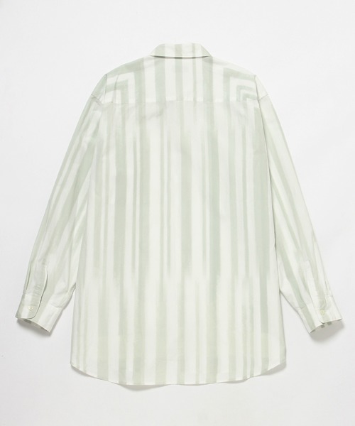 ADAM ET ROPE'（アダムエロペ）の「Origami Dye レギュラーカラーシャツ（シャツ/ブラウス・メンズ・ライトグリーン・M/L）」の4枚目の写真