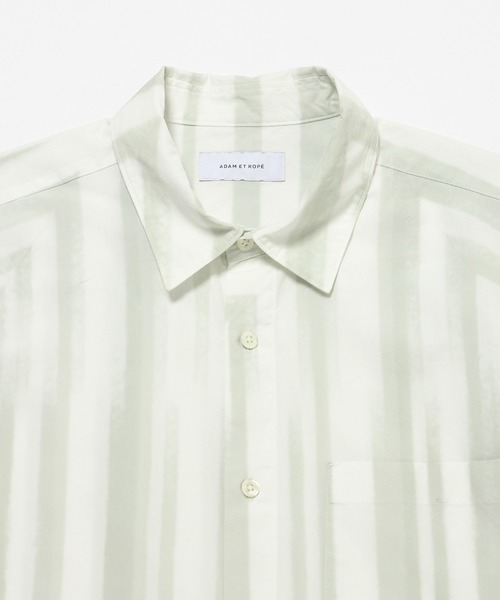 ADAM ET ROPE'（アダムエロペ）の「Origami Dye レギュラーカラーシャツ（シャツ/ブラウス・メンズ・ライトグリーン・M/L）」の5枚目の写真