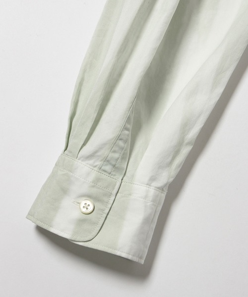 ADAM ET ROPE'（アダムエロペ）の「Origami Dye レギュラーカラーシャツ（シャツ/ブラウス・メンズ・ライトグリーン・M/L）」の7枚目の写真