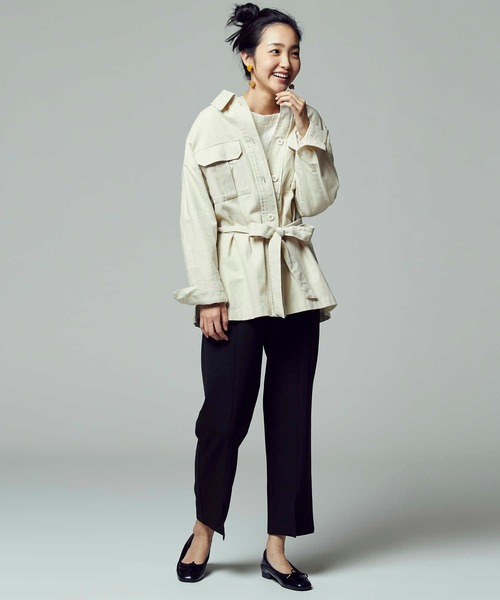 Right-on（ライトオン）の「【RAG MACHINE】前スリットパンツ（その他パンツ・レディース・ブラウン/ブラック・M/L）」の7枚目の写真