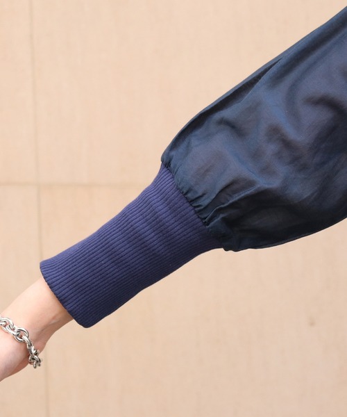 ADAM ET ROPE'（アダムエロペ）の「釦あきコットンシルクワンピース（ワンピース・レディース・オレンジ/ネイビー・FREE）」の12枚目の写真