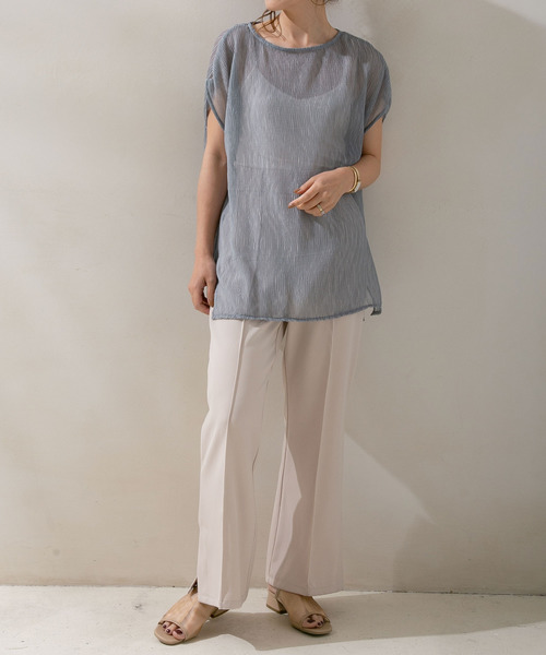 rectangle(レクタングル)の「メッシュシアーサンダル(サンダル・レディース・ブラック/ベージュ・23㎝/24㎝/23.5㎝/24.5㎝)」の6枚目の写真