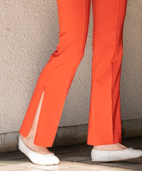 MAISON SPECIAL(メゾンスペシャル)の「◎Spring 9月号掲載:ストレッチフレアパンツ【MAISON SPECIAL/メゾンスペシャル】(その他パンツ・レディース・オレンジ/パイソン/ブラック/ベージュ/ブラウン/パープル・38/36)」の18枚目の写真