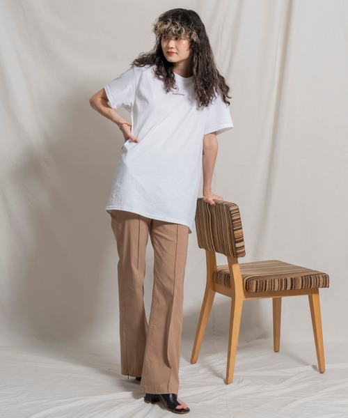 MAISON SPECIAL(メゾンスペシャル)の「◎Spring 9月号掲載:ストレッチフレアパンツ【MAISON SPECIAL/メゾンスペシャル】(その他パンツ・レディース・オレンジ/パイソン/ブラック/ベージュ/ブラウン/パープル・38/36)」の9枚目の写真