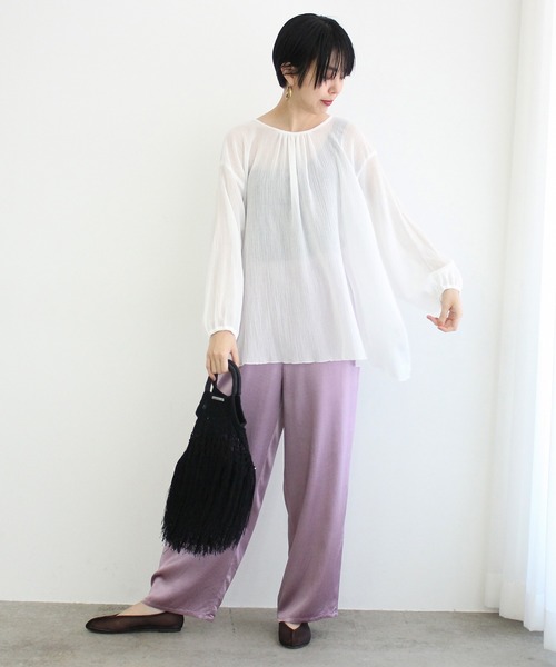 ADAM ET ROPE'(アダムエロペ)の「チュールフラットシューズ(バレエシューズ・レディース・ブラック/ブラウン/ベージュ・24.0cm/24.5cm/23.5cm/23.0cm)」の13枚目の写真