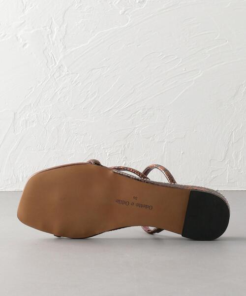 ODETTE E ODILE（オデットエオディール）の「OFC ライントング サンダル20（サンダル・レディース・ブラック/ダークブラウン/オフホワイト・36/35/37）」の5枚目の写真