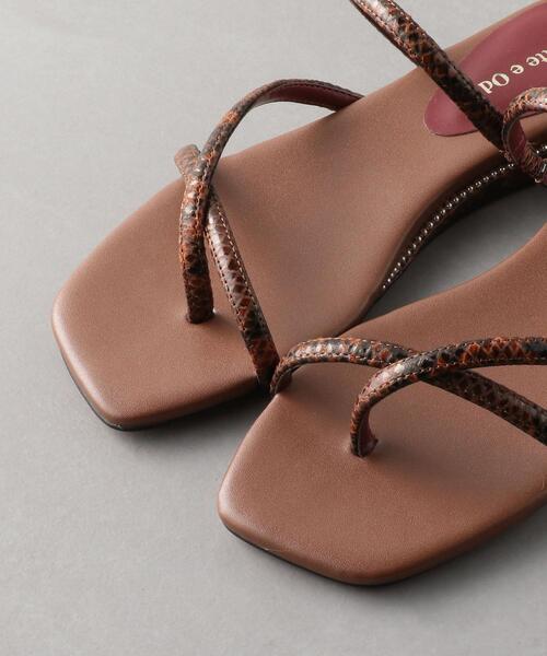 ODETTE E ODILE（オデットエオディール）の「OFC ライントング サンダル20（サンダル・レディース・ブラック/ダークブラウン/オフホワイト・36/35/37）」の10枚目の写真