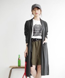 さらっと薄手で快適 UVカットロングカーディガン