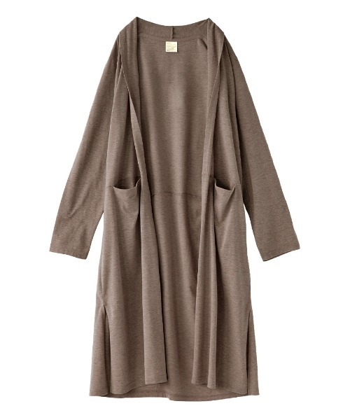 zootie（ズーティー）の「さらっと薄手で快適 UVカットロングカーディガン（カーディガン/ボレロ・レディース・ベージュ系その他/ブルー系その他/イエロー/ネイビー/ブラック/杢グレー/ピンク/オフホワイト/ライトカーキ/チャコール/ライトイエロー/ライトブルー/ミント/ラベンダー・L/M/L-XL/M-L）」の15枚目の写真