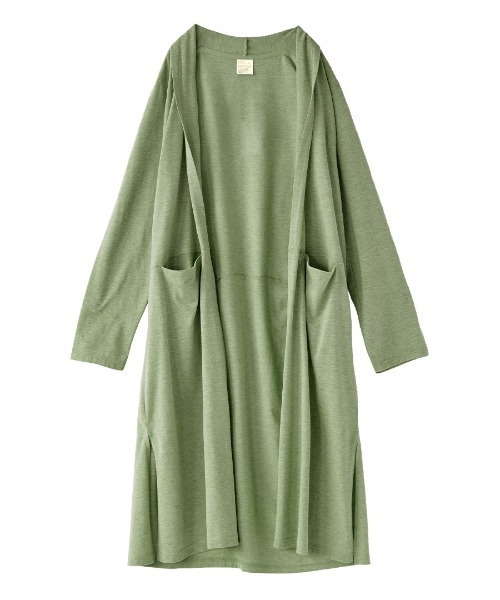 zootie（ズーティー）の「さらっと薄手で快適 UVカットロングカーディガン（カーディガン/ボレロ・レディース・ベージュ系その他/ブルー系その他/イエロー/ネイビー/ブラック/杢グレー/ピンク/オフホワイト/ライトカーキ/チャコール/ライトイエロー/ライトブルー/ミント/ラベンダー・L/M/L-XL/M-L）」の16枚目の写真