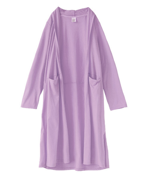 zootie（ズーティー）の「さらっと薄手で快適 UVカットロングカーディガン（カーディガン/ボレロ・レディース・ベージュ系その他/ブルー系その他/イエロー/ネイビー/ブラック/杢グレー/ピンク/オフホワイト/ライトカーキ/チャコール/ライトイエロー/ライトブルー/ミント/ラベンダー・L/M/L-XL/M-L）」の22枚目の写真