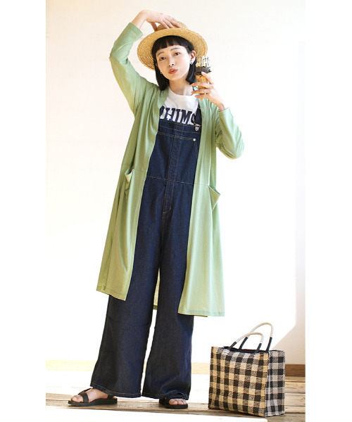 zootie（ズーティー）の「さらっと薄手で快適 UVカットロングカーディガン（カーディガン/ボレロ・レディース・ベージュ系その他/ブルー系その他/イエロー/ネイビー/ブラック/杢グレー/ピンク/オフホワイト/ライトカーキ/チャコール/ライトイエロー/ライトブルー/ミント/ラベンダー・L/M/L-XL/M-L）」の21枚目の写真