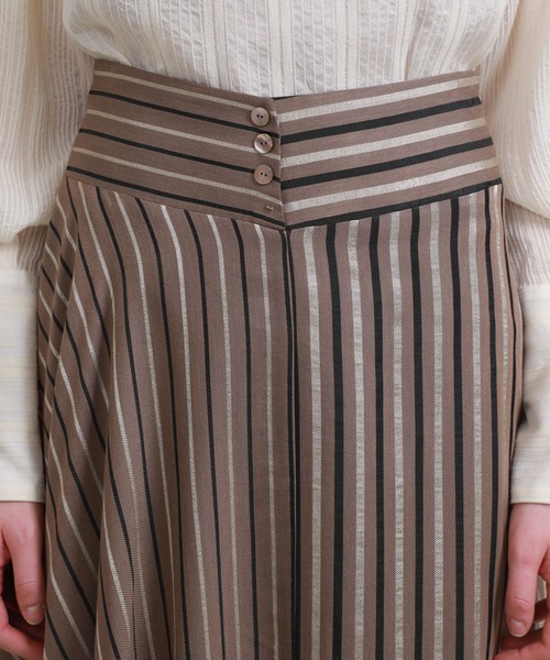 RITO（リト）の「【Rito(リト)】マルチストライプアシンメトリースカート 　0770RTW713S（スカート・レディース・ブラウン/ブルー・36）」の10枚目の写真