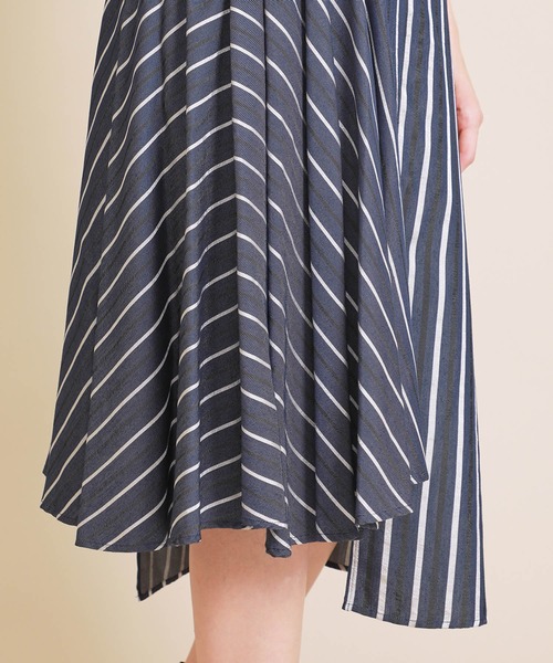 RITO（リト）の「【Rito(リト)】マルチストライプアシンメトリースカート 　0770RTW713S（スカート・レディース・ブラウン/ブルー・36）」の18枚目の写真