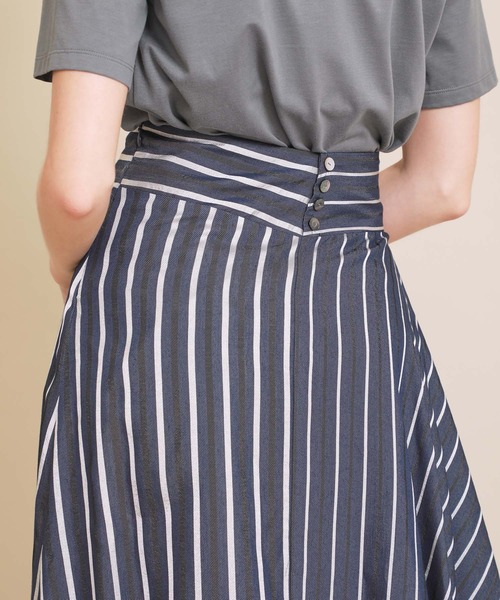 RITO（リト）の「【Rito(リト)】マルチストライプアシンメトリースカート 　0770RTW713S（スカート・レディース・ブラウン/ブルー・36）」の17枚目の写真