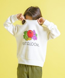 FRUIT OF THE LOOM | キッズ プリントスウェットシャツ / 長袖 / スウェット / 前面 / ロゴ / プリント / ユニセックス(スウェット)