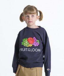 キッズ プリントスウェットシャツ / 長袖 / スウェット / 前面 / ロゴ / プリント / ユニセックス